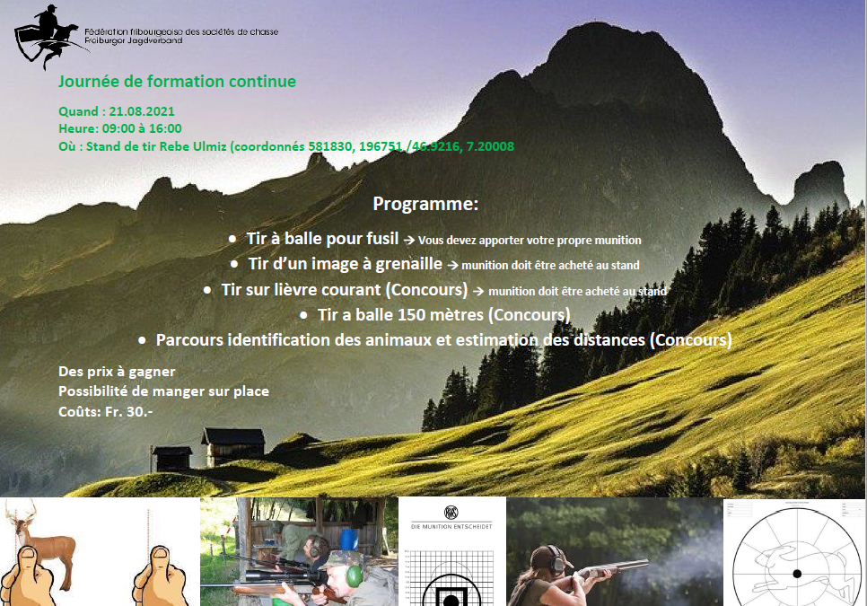 Journée de formation continue FFSC – 21.08.2021